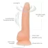 Naked Addiction - въртящ вибратор - 20 см - телесен цвят