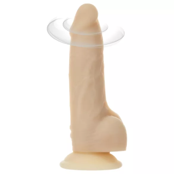 Naked Addiction Rotating 7 - Вибратор с въртяща се глава (18см) - натурален