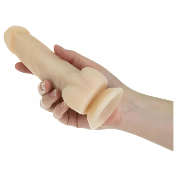 Naked Addiction Rotating 7 - Вибратор с въртяща се глава (18см) - натурален