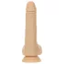 Naked Addiction - тласкащ вибратор - 19 см - естествен цвят