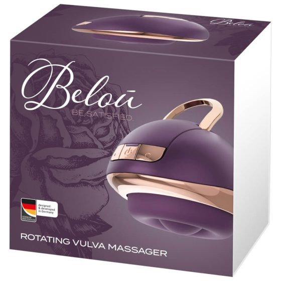 Belou - безжичен, ротационен масажор за вулва (лилав)