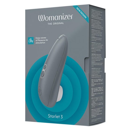 Womanizer Starlet 3 - презареждащ се клиторен стимулатор с въздушна вълна (сив)