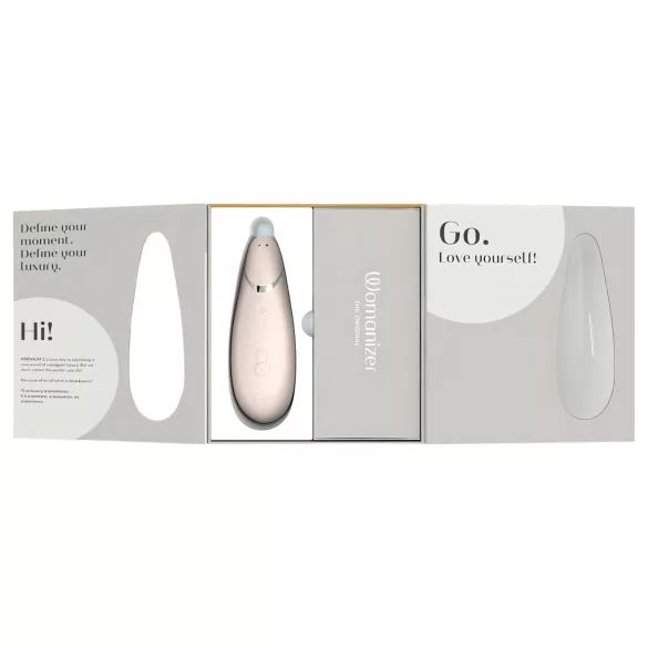 Womanizer Premium 2 - вибратор за клитор с въздушни вълни - бял