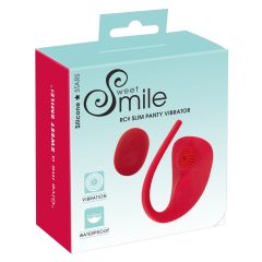   SMILE Slim Panty - презареждащ се радио клиторен вибратор (червен)