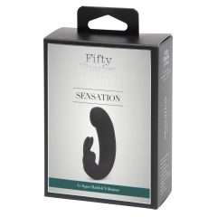   Петдесет нюанса сиво Sensation - вибратор с гъделичкащо рамо (черен)