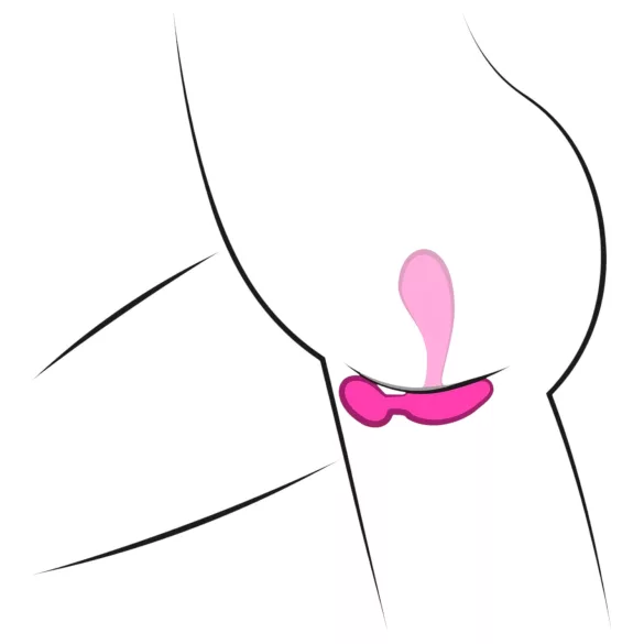 SMILE RC - вибратор за G-точка с дистанционно - презареждащ се - розов