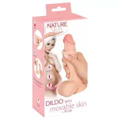   Nature Skin - дилдо с кожа - 19см натурален