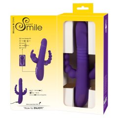   SMILE Triple - презареждащ се вибратор с три лоста и ротационни бутала (лилав)