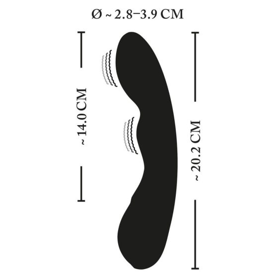 XOUXOU - Акумулаторни, водоустойчиви вибратори за G-точката (черни)