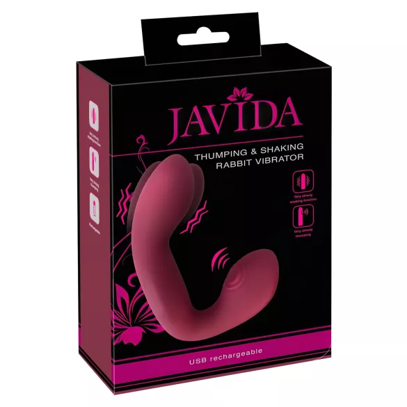 Javida Thumping - пулсираща G-точка и клиторен вибратор (червен)