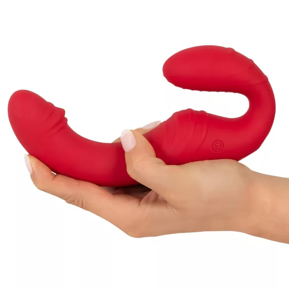 You2Toys - безкабелен страп-он вибратор с дистанционно - червен