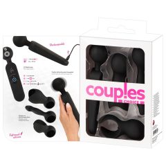  Couples Choice - презареждащ се отопляем масажиращ вибратор (черен)