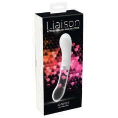   You2toys Liaison - силиконов-стъклен LED вибратор (прозрачно-бял)