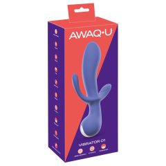   AWAQ.U 1 - безжичен вибратор с 3 зъба (лилав)