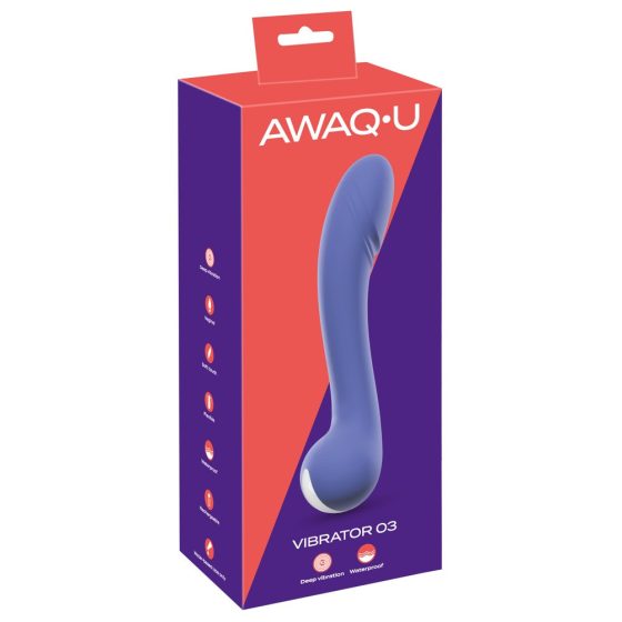AWAQ.U 3 - Акумулаторен вибратор за G-точката (лилав)