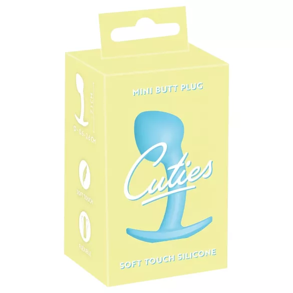 Cuties Mini Butt Plug - силиконов анален плъг (син, 2,6 см)