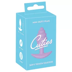   Cuties мини анален разширител - силиконов анален плъг (лилав, 2,8 см)