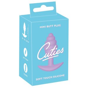 Cuties Mini Butt Plug - силиконов анален вибратор - лилав (2,8 см)