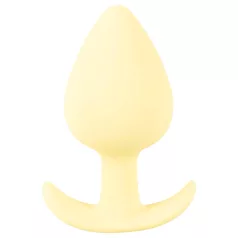   Cuties Mini Butt Plug - силиконов анален плъг (жълт, 3,1 см)