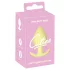 Cuties Mini Butt Plug - силиконов анален плъг (жълт, 3,1 см)