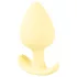 Cuties Mini Butt Plug - силиконов анален плъг (жълт, 3,1 см)