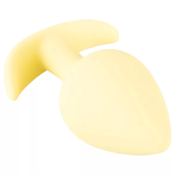 Cuties Mini Butt Plug - силиконов анален плъг (жълт, 3,1 см)