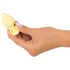 Cuties Mini Butt Plug - силиконов анален плъг (жълт, 3,1 см)