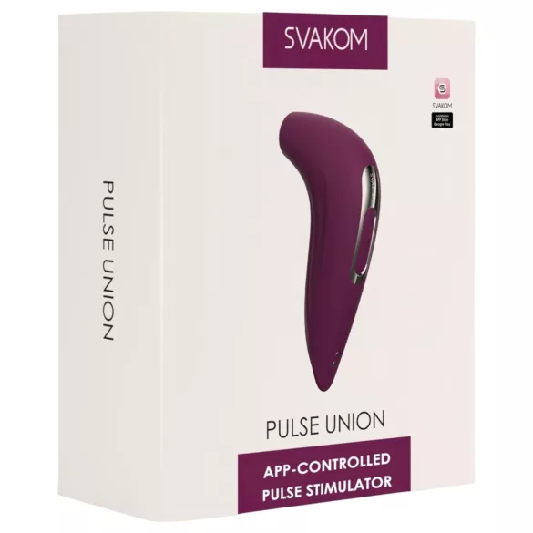 Svakom Pulse Union - клиторстимулатор с въздушни вълни, управляван чрез приложение (лилав)