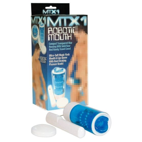 MTX1 Френско удоволствие - Мастурбатор за уста (син)