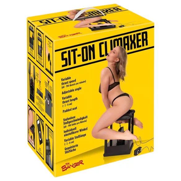 The Banger Sit-On-Climaxer - електрическа секс машина (черен)