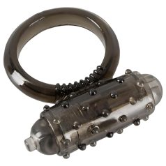   You2Toys - силиконов вибриращ пенис ринг - черен