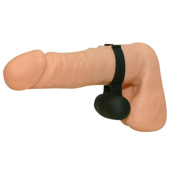 Черен вибриращ пенис пръстен