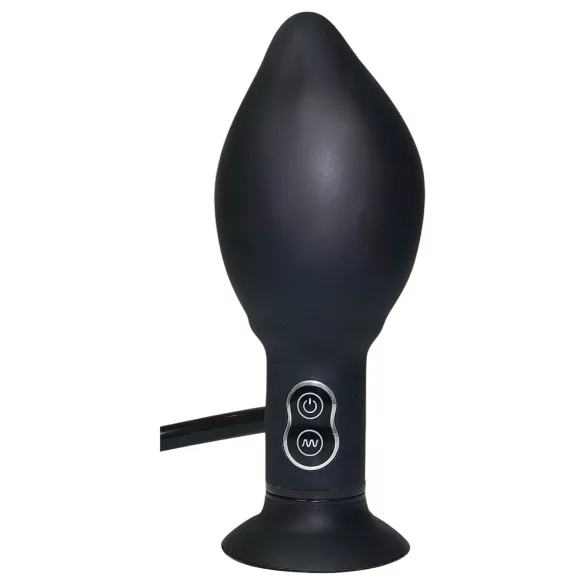 You2Toys True Black - анален вибратор с помпа - черен