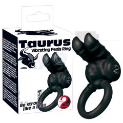   You2Toys - Taurus - вибриращ пенис пръстен с двоен двигател (черен)