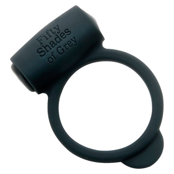 Петдесет нюанса сиво - Вибриращ пенис пръстен (черен)