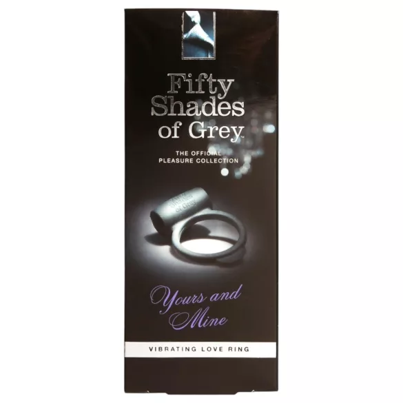 Fifty Shades of Grey - вибриращ пенис пръстен - черен