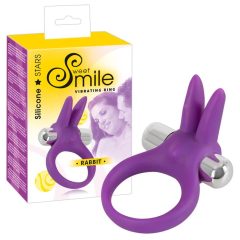   SMILE Rabbit - вибриращ пенис пръстен (лилав)