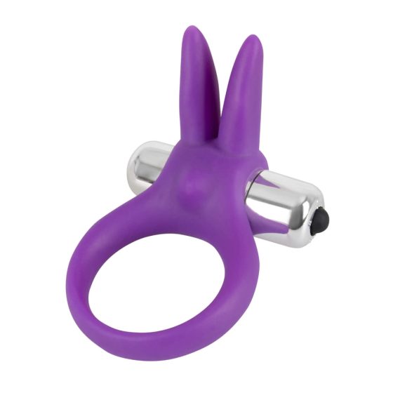 SMILE Rabbit - вибриращ пенис пръстен (лилав)