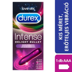 Durex Intense Delight Bullet - мини вибратор с пръчка (лилав)