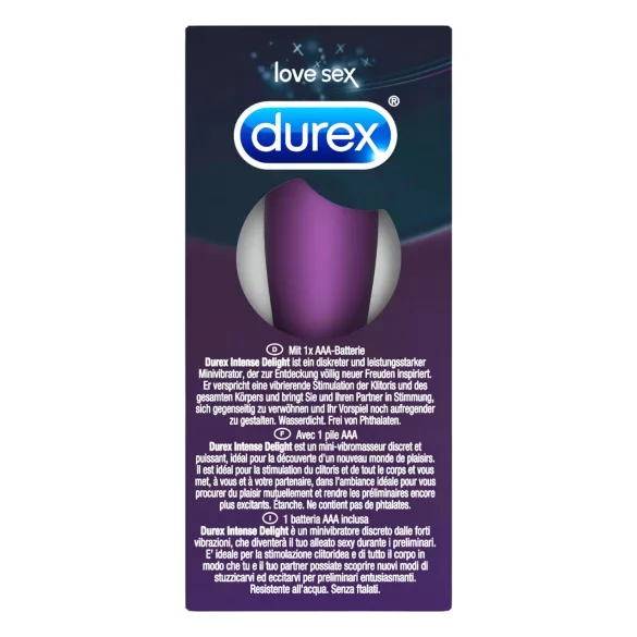 Durex Intense Delight Bullet - вибратор мини bullet - лилав
