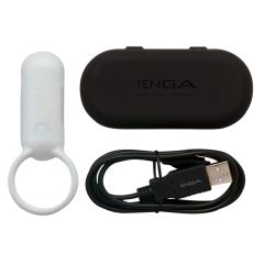   TENGA Smart Vibe - вибриращ пенис пръстен (бял)