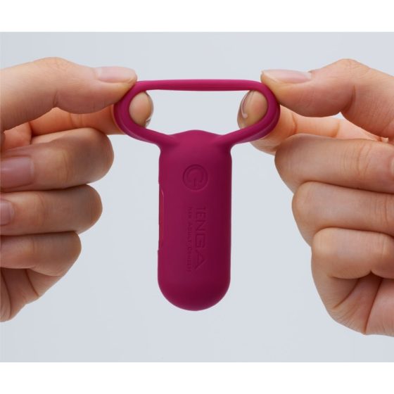 TENGA Smart Vibe - вибриращ пенис пръстен (червен)