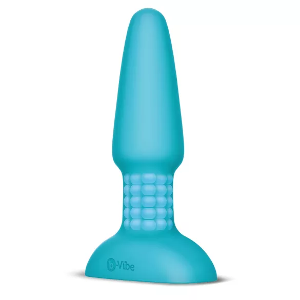 b-Vibe - анален вибратор с въртящи се топчета - акумулаторен - тюркоаз