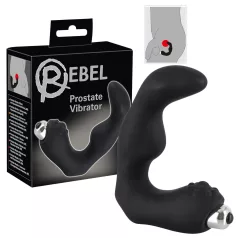   Rebel - вибратор за простата с извита форма - черен