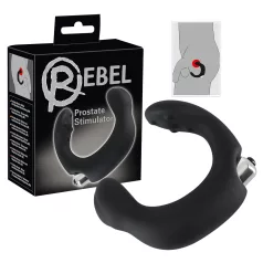   Rebel - вибратор за простата с извита форма - черен