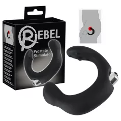   Rebel - вибратор за простата с извита форма - черен