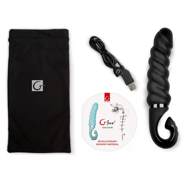 Gvibe G-jack 2 - вибратор с акумулатор и водоустойчив силикон - черен
