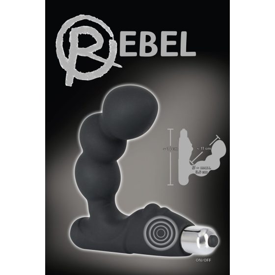Rebel - Сферичен вибратор за простатата (черен)