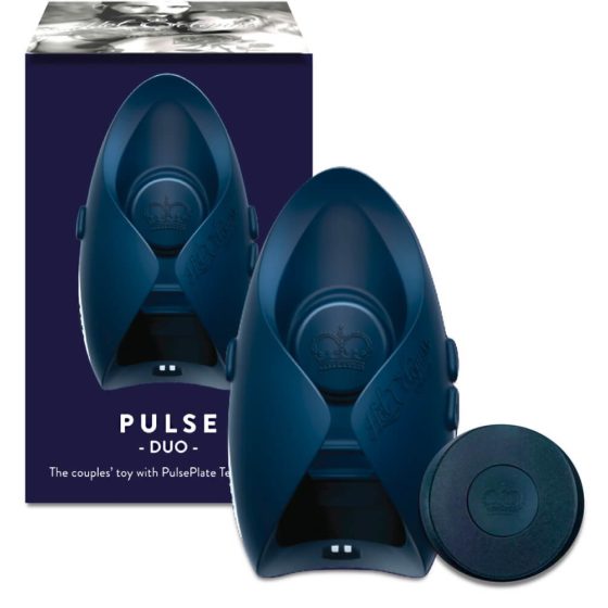 Pulse III Duo - Акумулаторна мастурбация и вибратор (сиво-синя)