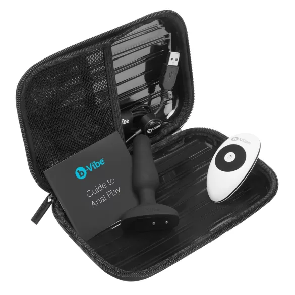 b-Vibe Novice - вибратор за начинаещи анален секс - черен
